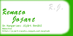 renato jojart business card